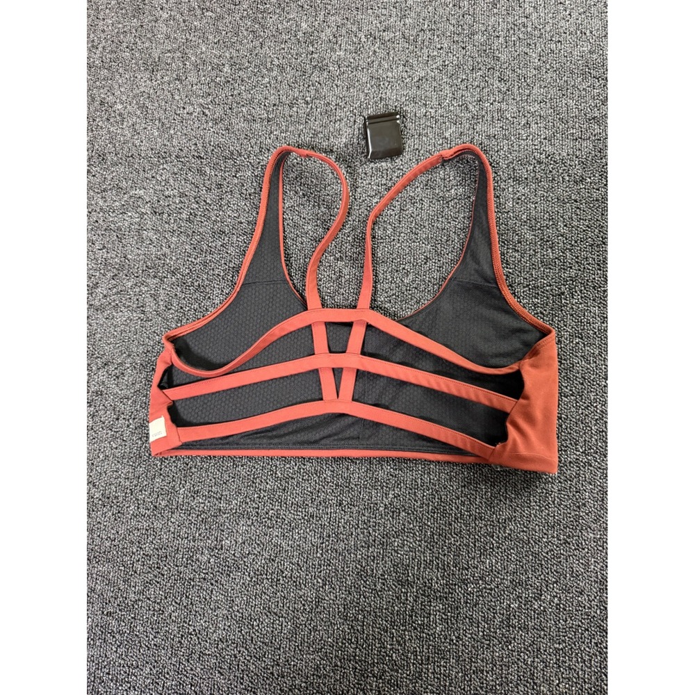 Vuori Yosemite Bra Terracotta Rust Strappy Back Sports Bra Large